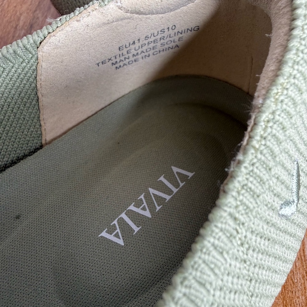 Vivaia Almond-Toe Knotted Flats (Bibi) Matcha/Ivory Cream Flats US Size 10 - Picture 7 of 11